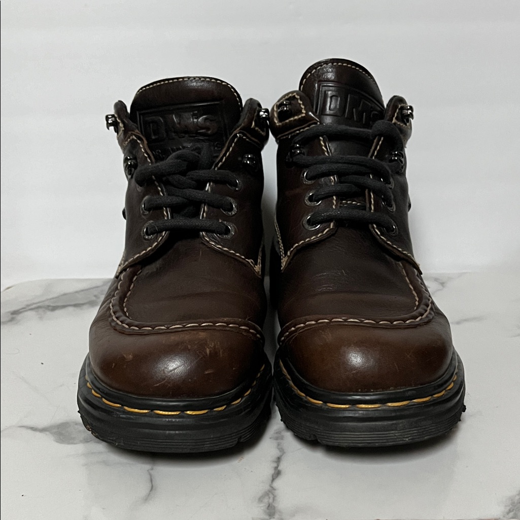 Dr. Martens Vintage Chocolate Brown Leather Boots Made In England